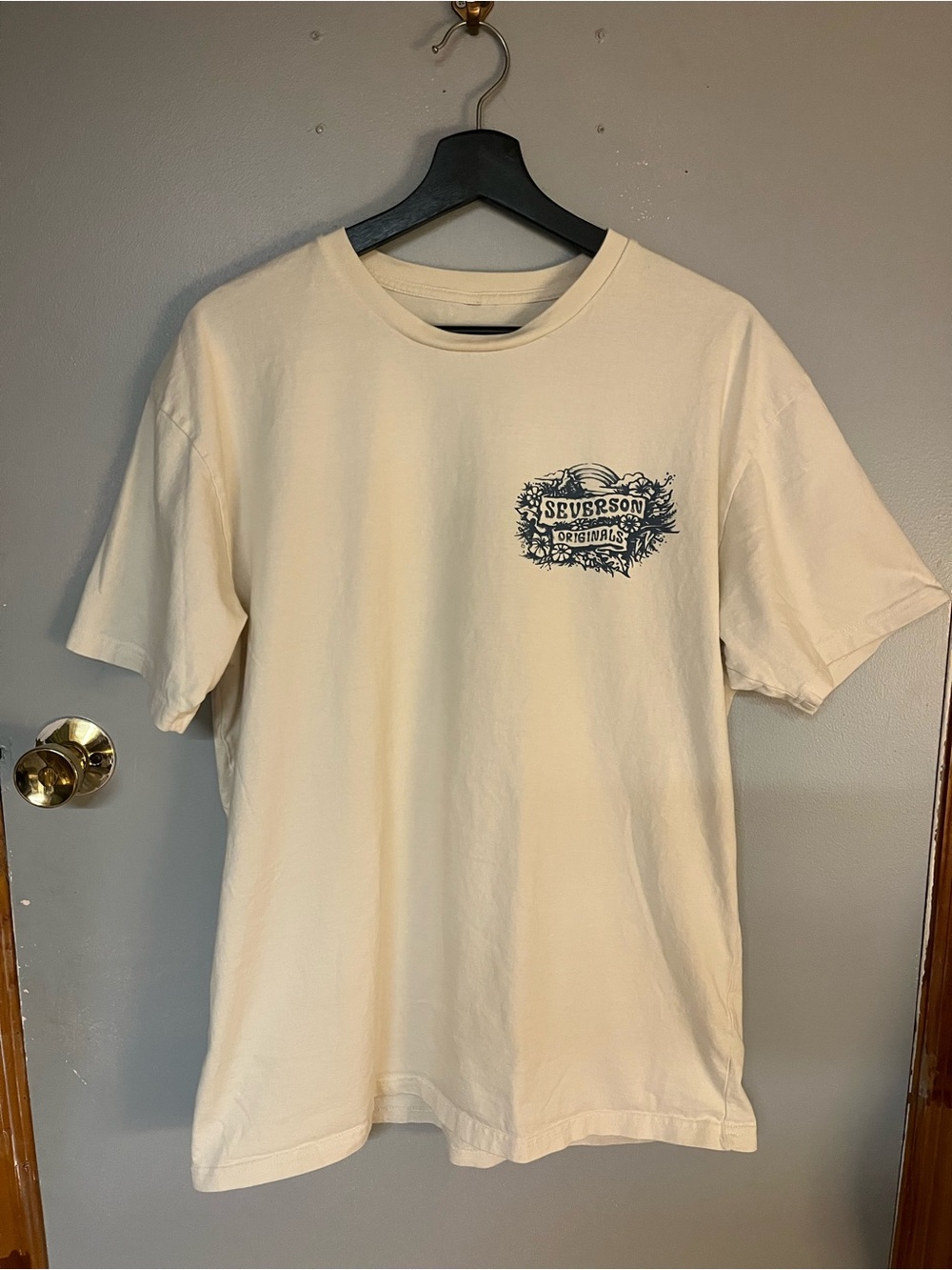 Men's Cream Graphic T-Shirt